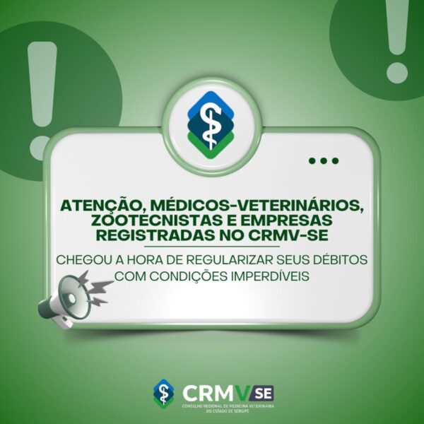 Capa - Mutirão de Conciliação do CRMV-SE